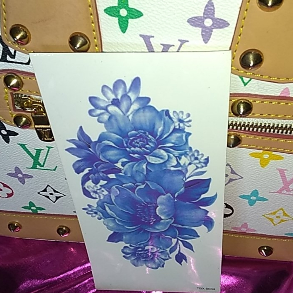 FASHION TEMPORARY FLORAL TATTOO - Picture 2 of 8